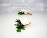 Boxwood Boutonniere (Set Of 3) - Sola Wood Flowers