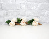 Boxwood Boutonniere (Set Of 3) - Sola Wood Flowers