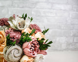 Boxwood Bridal Bouquet - Sola Wood Flowers