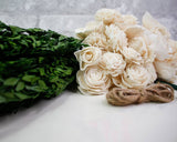 Boxwood Bridal Bouquet - Sola Wood Flowers