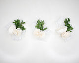 Boxwood Corsage Craft Kit (Set Of 3) - Sola Wood Flowers