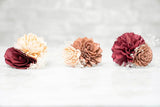 Bubblegum Bliss Boutonniere (Set of 3) - Sola Wood Flowers