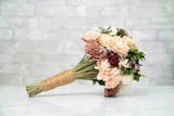 Bubblegum Bliss Bridesmaid Bouquet - Sola Wood Flowers