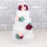 Cake Flowers Raw Assortment (50 Flowers) - Sola Wood Flowers