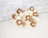 Cake Flowers Raw Assortment (50 Flowers) - Sola Wood Flowers