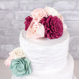 Cake Flowers Raw Assortment (50 Flowers) - Sola Wood Flowers