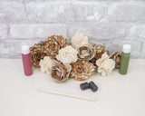 Christmas Wood Flower Magnet Kit - Sola Wood Flowers