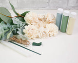 Cinder Rose Boutonniere (Set of 3) - Sola Wood Flowers