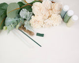 Cinder Rose Boutonniere (Set of 3) - Sola Wood Flowers