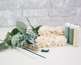 Cinder Rose Boutonniere (Set of 3) - Sola Wood Flowers