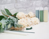 Cinder Rose Boutonniere (Set of 3) - Sola Wood Flowers