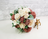 Cinder Rose Bridesmaid Bouquet Kit - Sola Wood Flowers