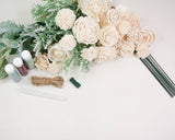 Cinder Rose Bridesmaid Bouquet Kit - Sola Wood Flowers