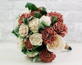 Cinder Rose Bridesmaid Bouquet Kit - Sola Wood Flowers