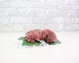 Cinder Rose Corsage (Set of 3) - Sola Wood Flowers