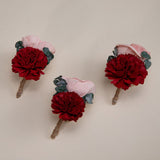 Classic Royal Boutonniere (Set Of 3) - Sola Wood Flowers
