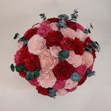 Classic Royal Bridesmaid Bouquet - Sola Wood Flowers
