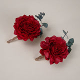 Classic Royal Father's Boutonniere (Set of 2) - Sola Wood Flowers