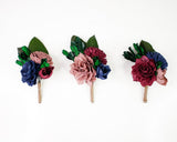 Concerto Boutonniere Craft Kit (Set of 3) - Sola Wood Flowers