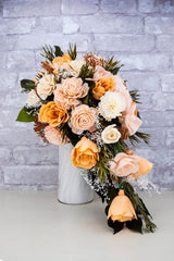 Copper Stream Cascade Bouquet - Sola Wood Flowers