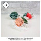 Custom Corsage (Set of 3) - Sola Wood Flowers