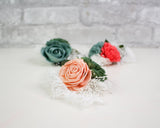 Custom Corsage (Set of 3) - Sola Wood Flowers