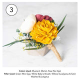 Custom Groom's Boutonniere - Sola Wood Flowers