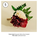 Custom Groom's Boutonniere - Sola Wood Flowers