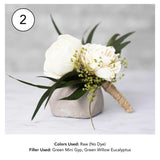 Custom Groom's Boutonniere - Sola Wood Flowers