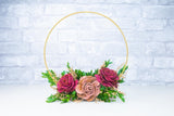 Custom Hoop Bouquet - Sola Wood Flowers