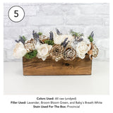 Custom Medium Centerpiece - Sola Wood Flowers