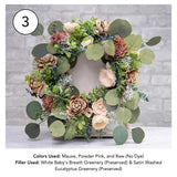 Custom Small Wreath - Sola Wood Flowers