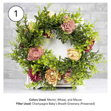 Custom Small Wreath - Sola Wood Flowers