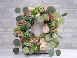 Custom Small Wreath - Sola Wood Flowers