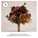 Custom Wild Style Bridesmaid Bouquet - Sola Wood Flowers