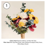 Custom Wild Style Bridesmaid Bouquet - Sola Wood Flowers