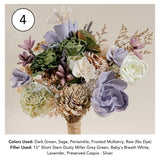 Custom Wild Style Bridesmaid Bouquet - Sola Wood Flowers