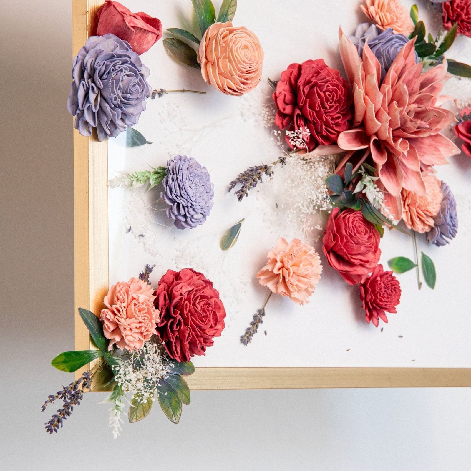 Frame Flower Work DIY Frame Flower Art – Sola Wood Flowers