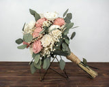 Dusty Rose - Finished Bouquet - Sola Wood Flowers