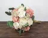 Dusty Rose - Finished Bouquet - Sola Wood Flowers