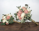 Dusty Rose - Finished Bouquet - Sola Wood Flowers