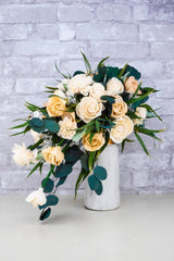 Emerald Waterfall Cascade Bouquet - Sola Wood Flowers