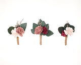 Eternity Boutonniere Craft Kit (Set of 3) - Sola Wood Flowers