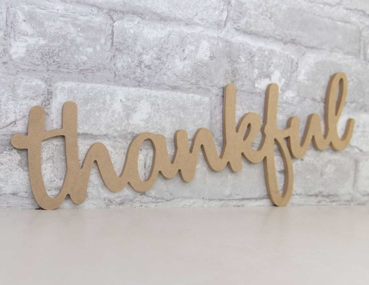Fall Cursive Word Cutouts – Sola Wood Flowers