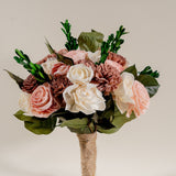 Hacienda Rose Bridal Bouquet - Sola Wood Flowers