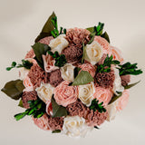 Hacienda Rose Bridal Bouquet - Sola Wood Flowers