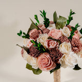 Hacienda Rose Bridal Bouquet - Sola Wood Flowers