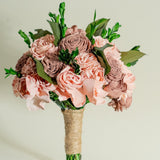 Hacienda Rose Bridesmaid Bouquet - Sola Wood Flowers