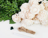 Hacienda Rose Bridesmaid Bouquet Kit - Sola Wood Flowers