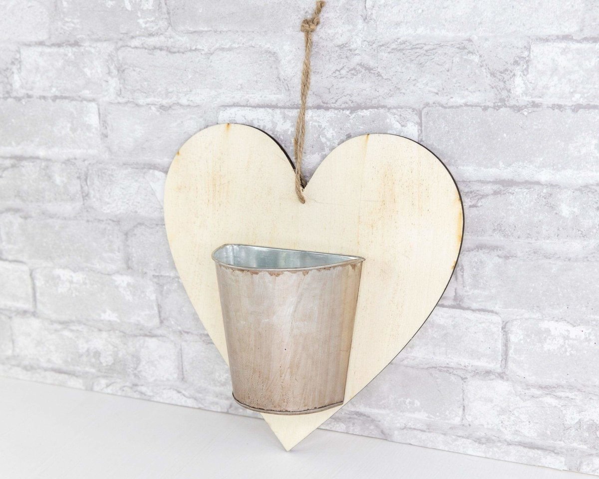heart shaped hanging planter Heart Shaped Wall Planter – Sola Wood Flowers
